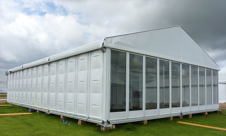 Structure Bipente pour espace technique