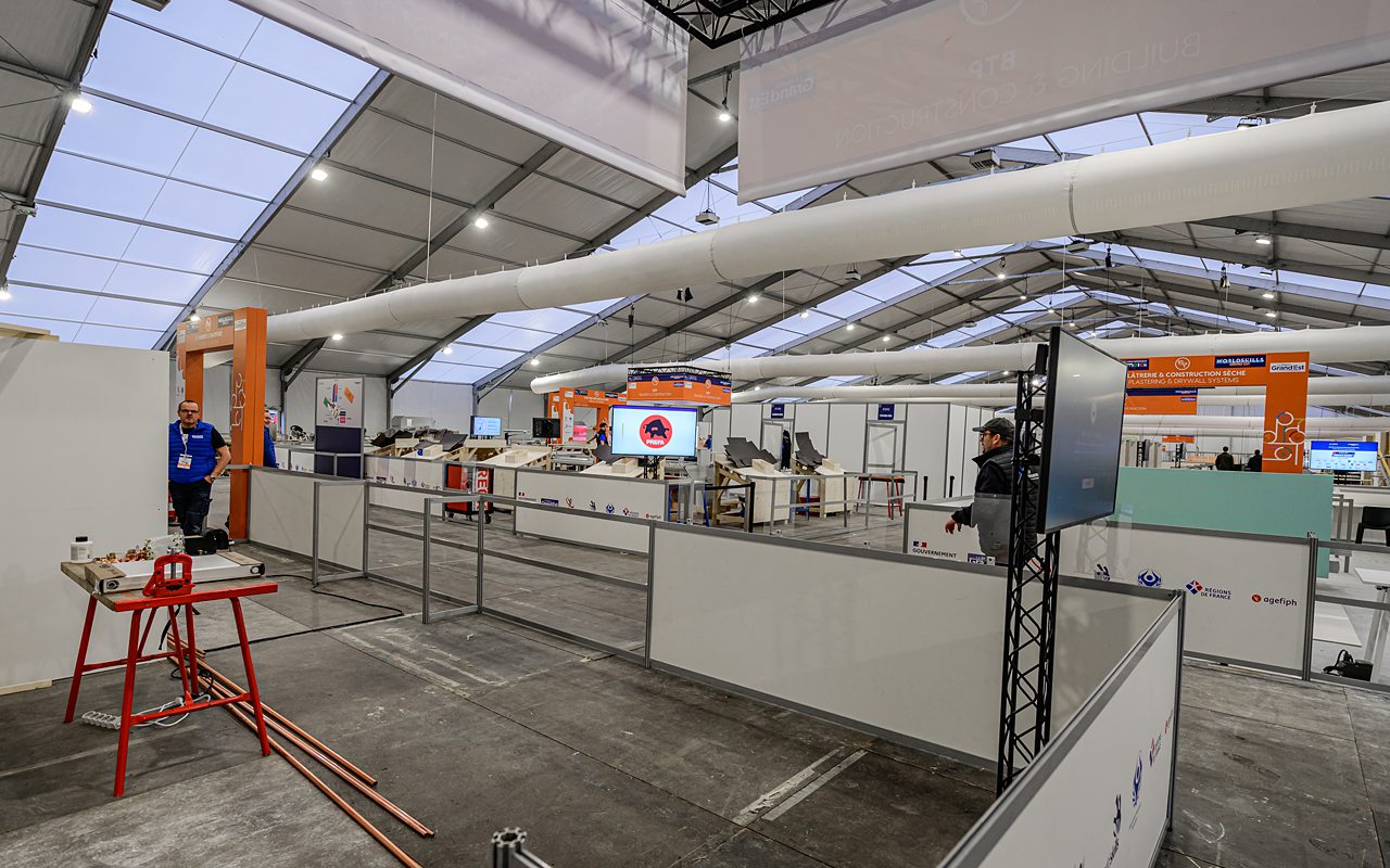Chapiteau professionnel lors des Worldskills