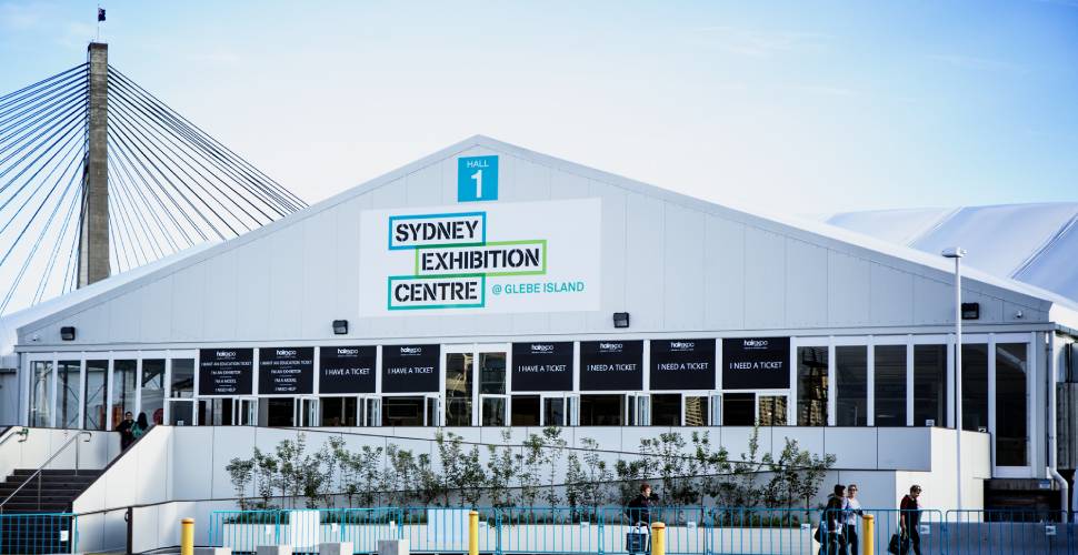 Projet de construction d'un parc des expositions temporaire à Sydney