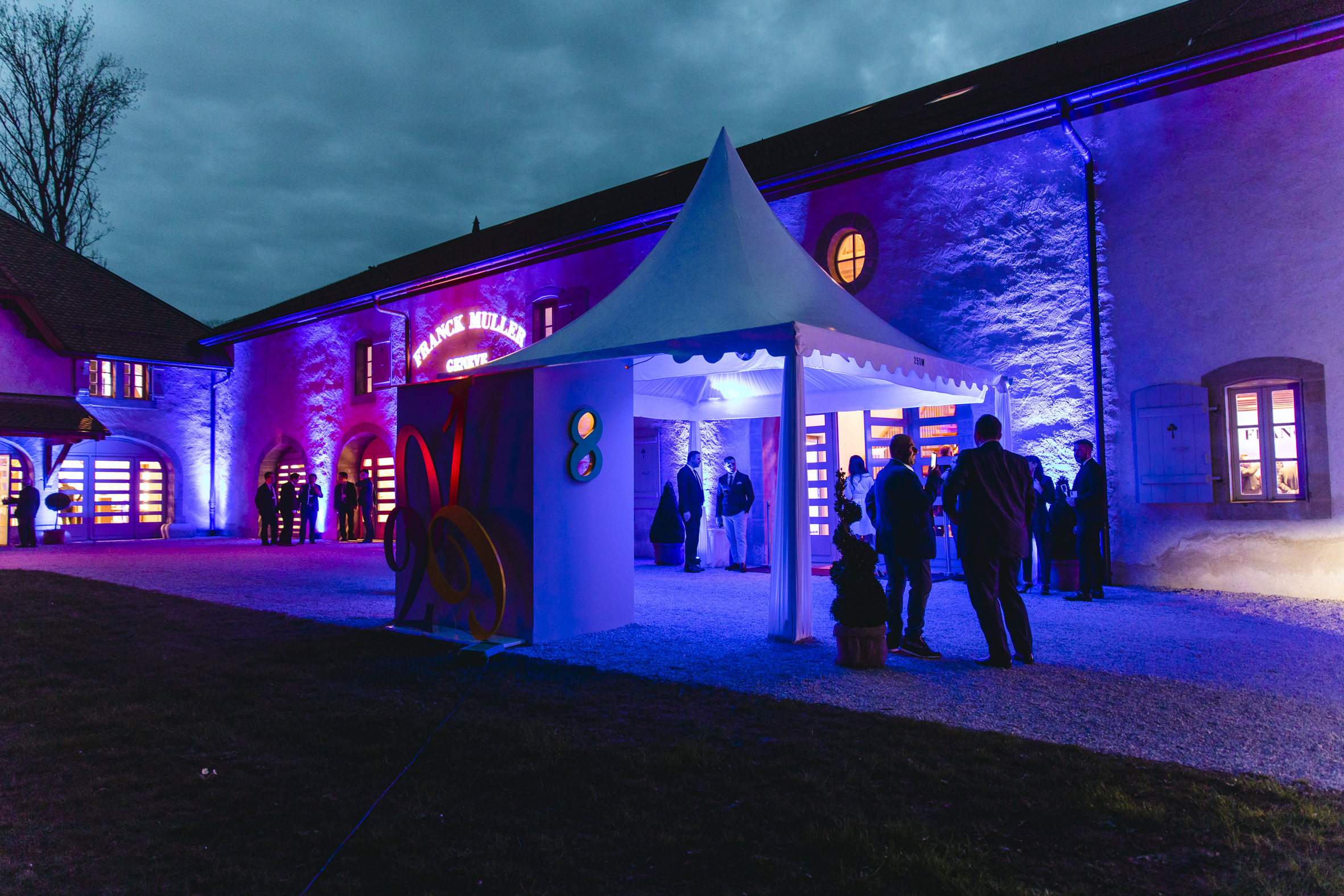 Chapiteau garden accueil - Gala Franck Muller 