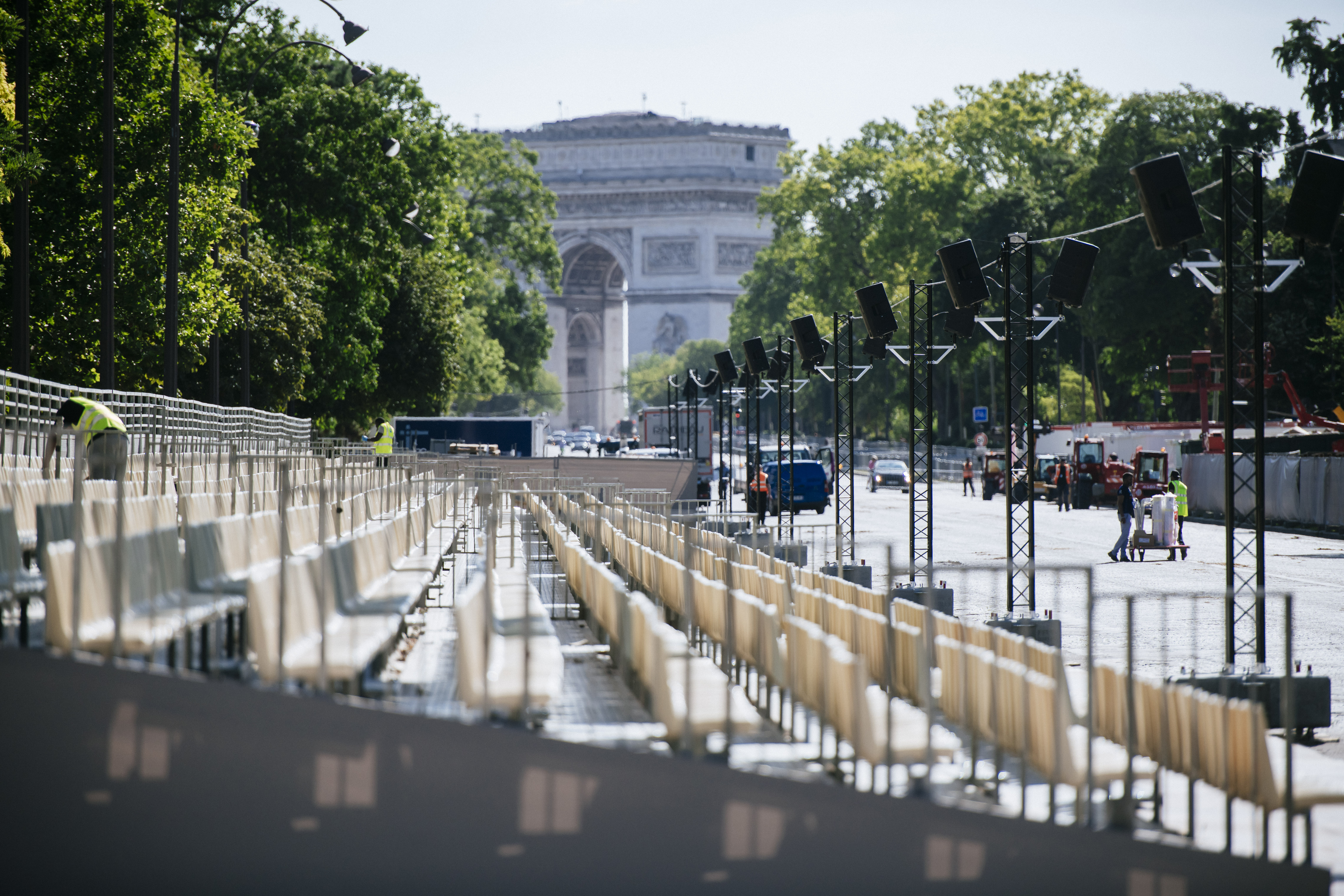 Podium démontable - défilé du 14 juillet