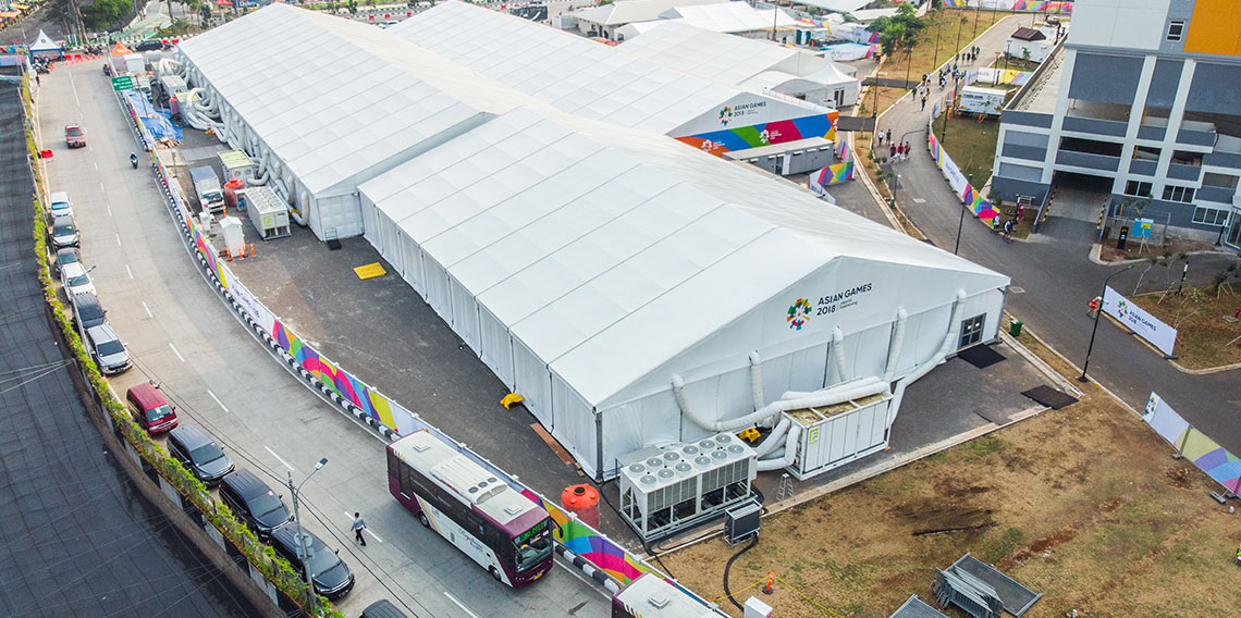 Asian Games - structures et tribunes événementielles