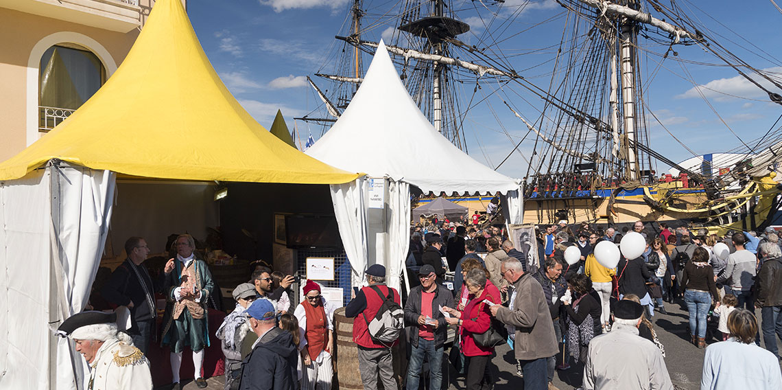 Escale à Sète - installation de structures temporaires 