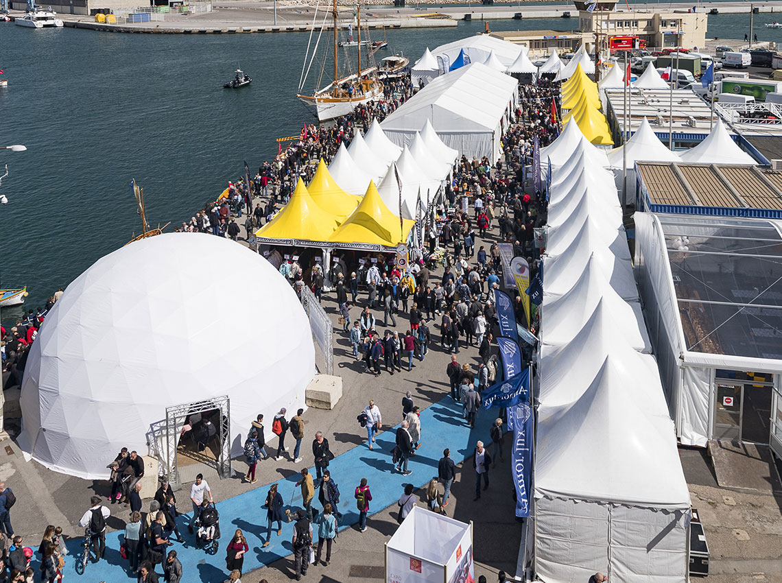 Escale à Sète - installation de structure et d'un espace VIP