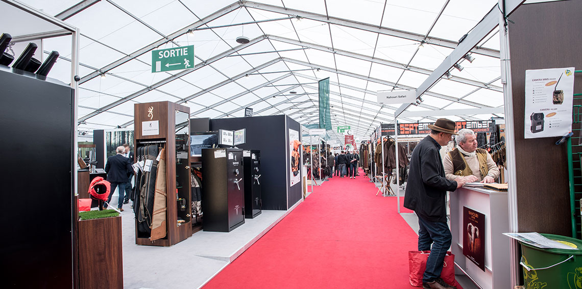 Salon de la chasse - Installation de structures sur-mesure