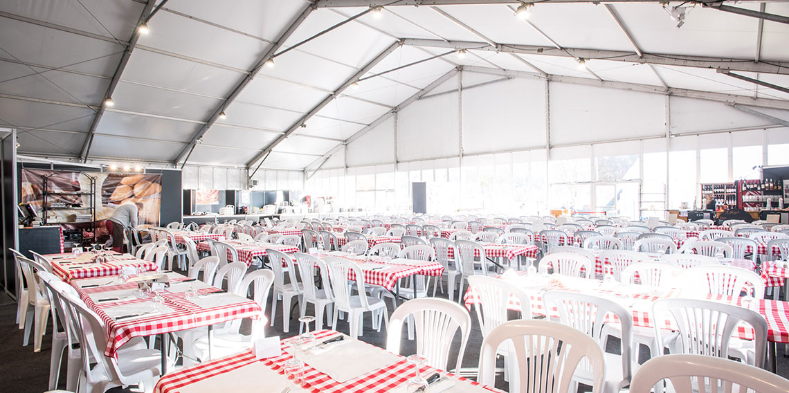 Salon de la chasse - 12 000 m² de structures Bi-pente