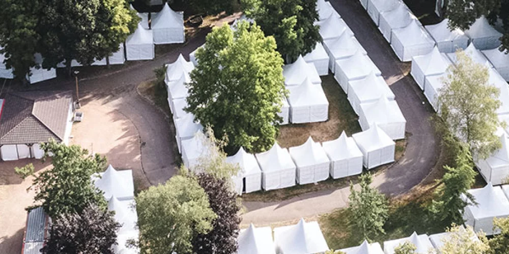 réalisation rassemblement des pèlerins 