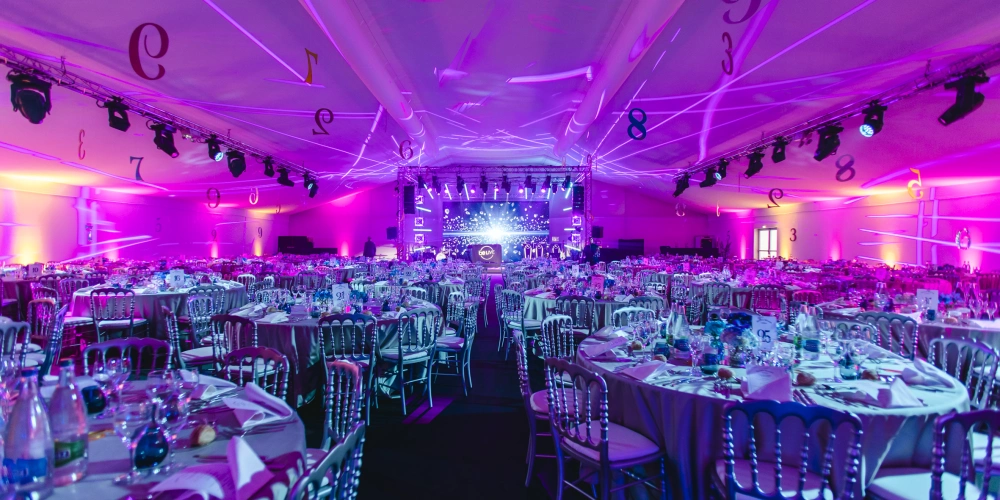 Tente evenementielle lors du diner de gala Franck Muller