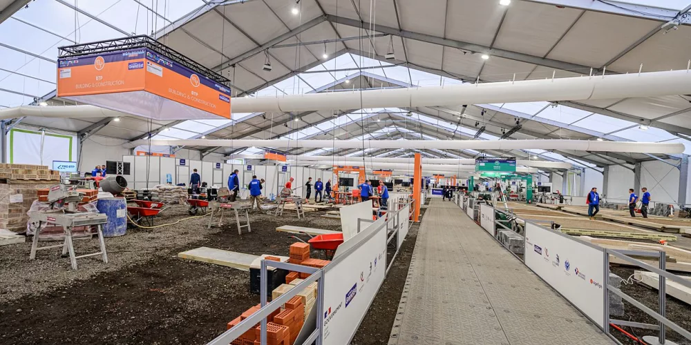 Chapiteau professionnel lors des Worldskills 2023