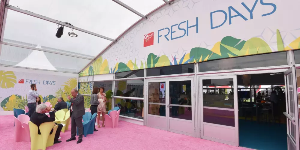 Fresh Days | GL events | Structure courbe pour espace hospitalité