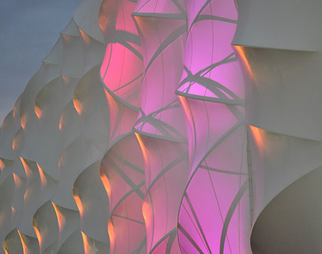 Construction d’une aréna temporaire par GL events Project Designer